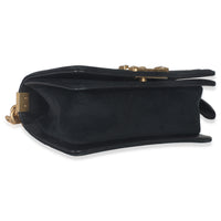 Chanel Black Quilted Velvet Strass Small Boy Bag Handbag clasp