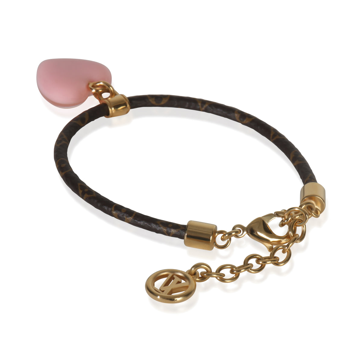 Gold-Plated  LV Sweetheart Bracelet