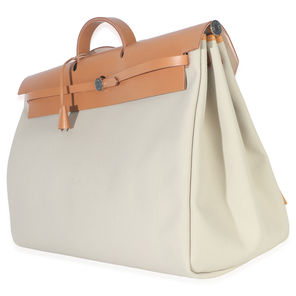 Hermès Beton Naturel Militaire Canvas Hunter Sable Herbag Zip Cabine Bag Handbag sv