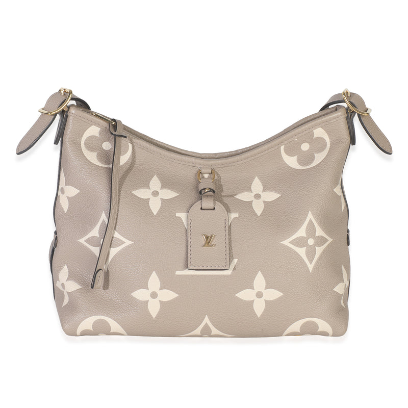 Tourterelle Bicolor Giant Monogram Empreinte Carryall PM