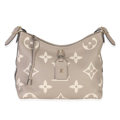 Tourterelle Bicolor Giant Monogram Empreinte Carryall PM