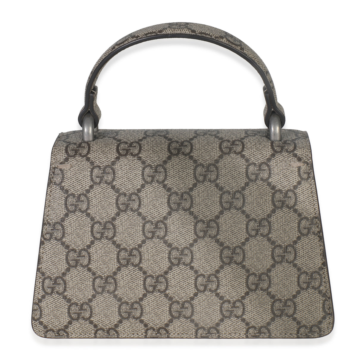 Gucci Beige GG Supreme Canvas Mini Dionysus Top Handle Bag Handbag bv