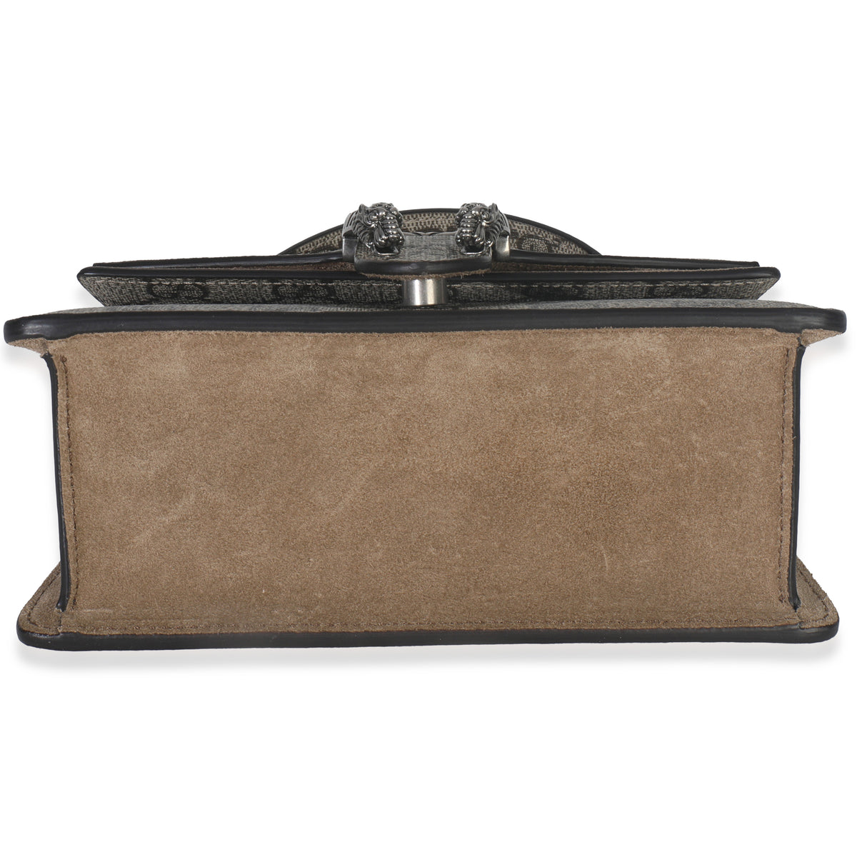 Gucci Beige GG Supreme Canvas Mini Dionysus Top Handle Bag Handbag stamp