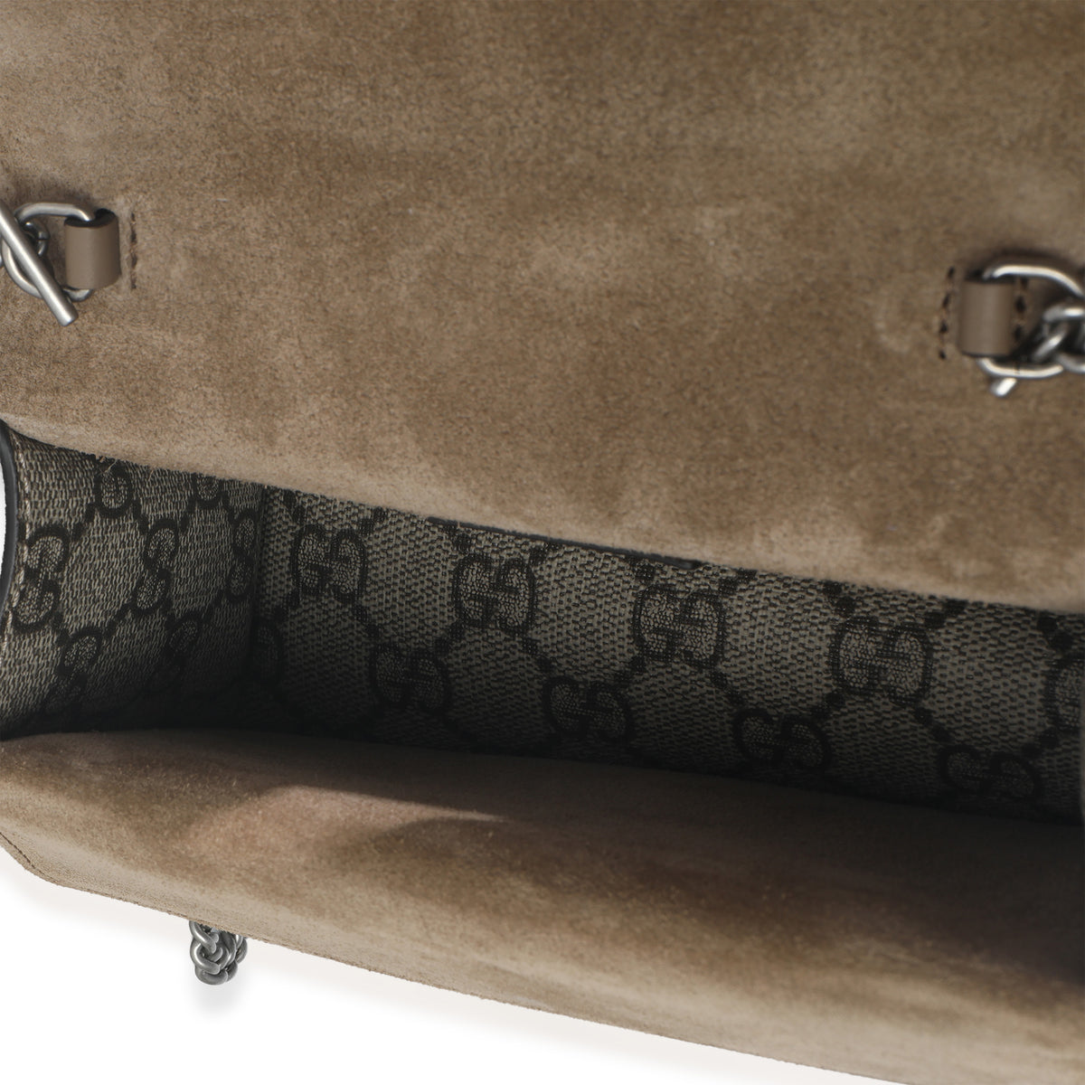 Gucci Beige GG Supreme Canvas Mini Dionysus Top Handle Bag Handbag ad1