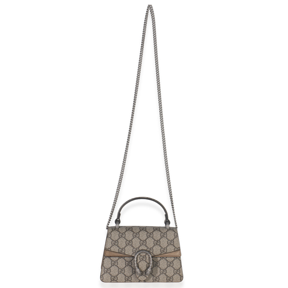 Gucci Beige GG Supreme Canvas Mini Dionysus Top Handle Bag Handbag av