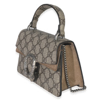 Gucci Beige GG Supreme Canvas Mini Dionysus Top Handle Bag Handbag sv