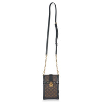 Louis Vuitton Black Monogram Canvas Verticale Trunk Pochette Handbag av
