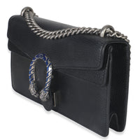 Gucci Black Pebbled Calfskin Small Dionysus Shoulder Bag Handbag sv