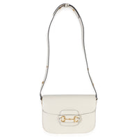 Gucci Mystic White Azalea Calfskin Horsebit Small 1955 Shoulder Bag Handbag ad1
