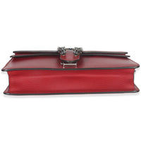 Gucci Red Pebbled Calfskin Small Dionysus Shoulder Bag Handbag stamp