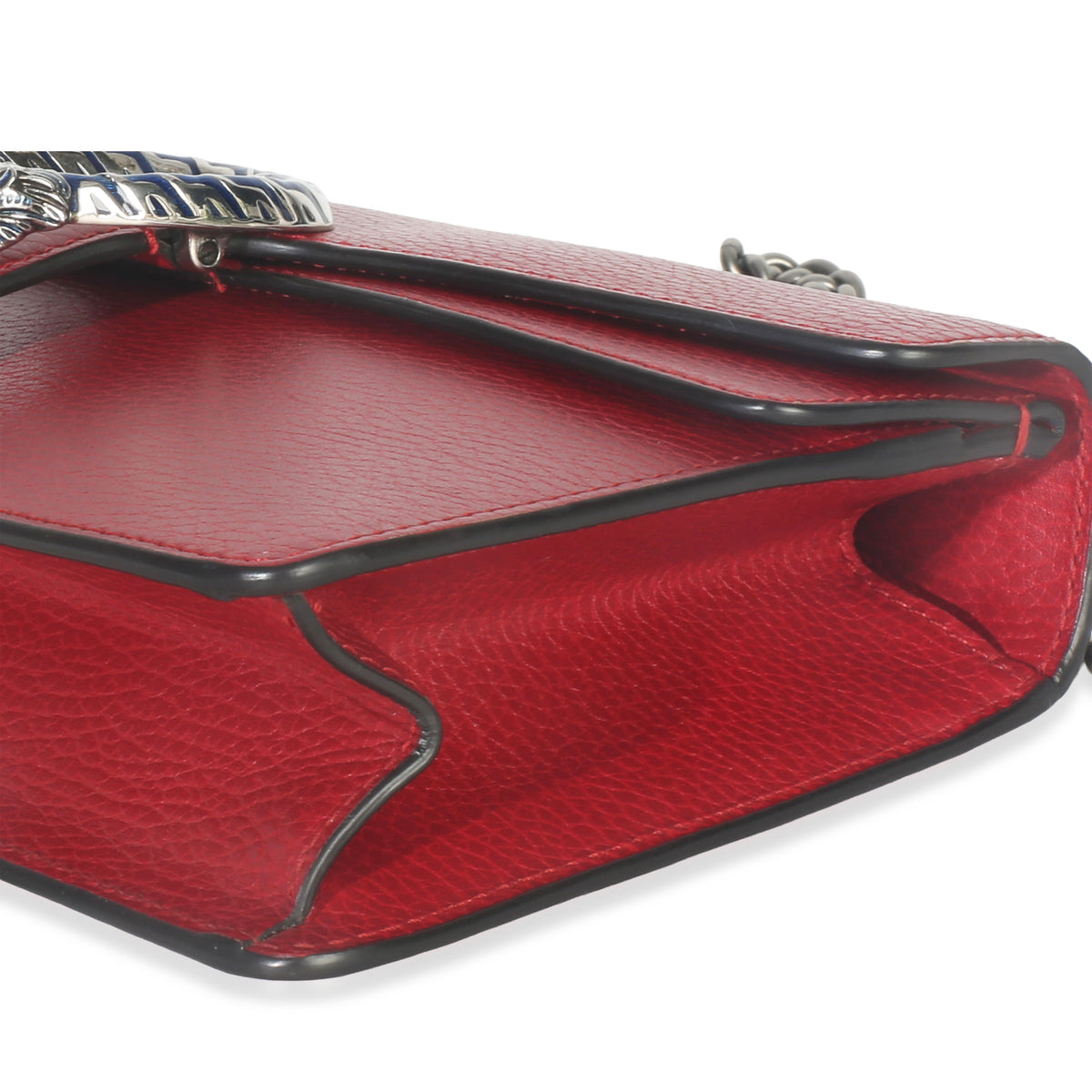 Red Pebbled Calfskin Small Dionysus Shoulder Bag