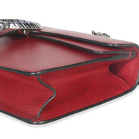 Red Pebbled Calfskin Small Dionysus Shoulder Bag