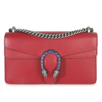 Red Pebbled Calfskin Small Dionysus Shoulder Bag