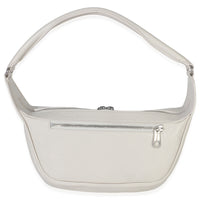 White Distressed Calfskin Medium Raver Shoulder Bag
