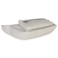 White Distressed Calfskin Medium Raver Shoulder Bag