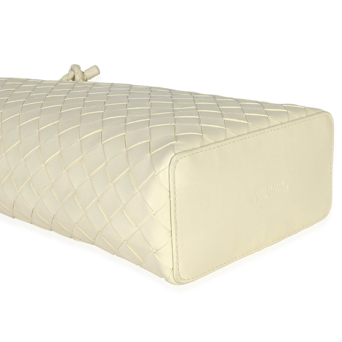 Bottega Veneta Camomile Nappa Intrecciato Vertical Tote Handbag clasp