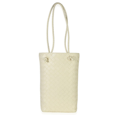 Bottega Veneta Camomile Nappa Intrecciato Vertical Tote Handbag fv