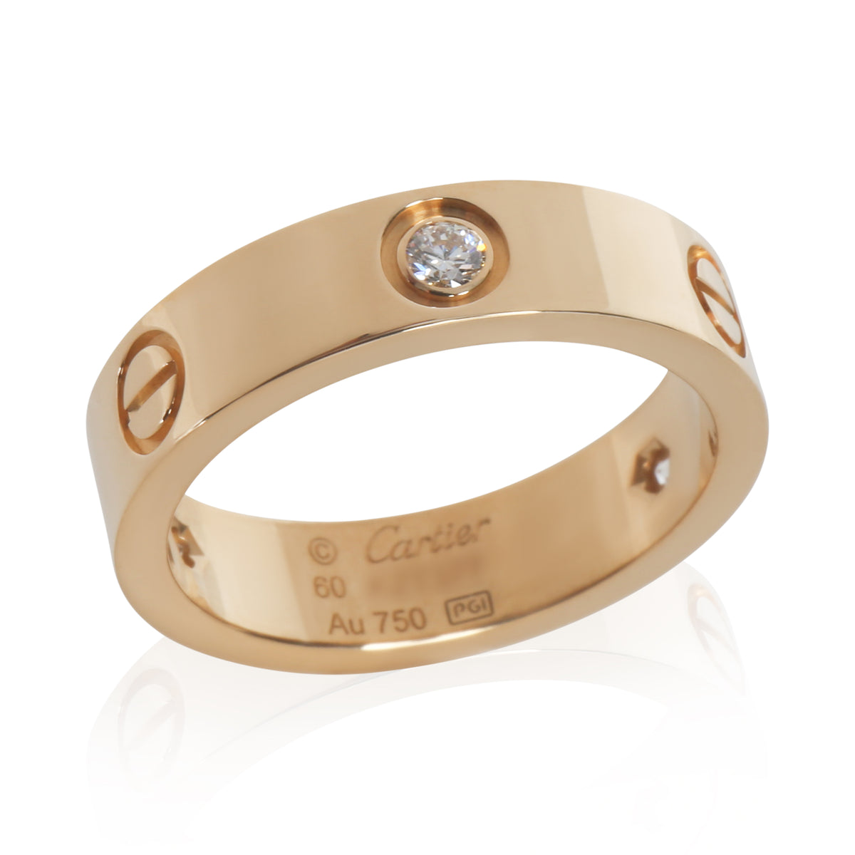 Yellow Gold Diamond Love Ring