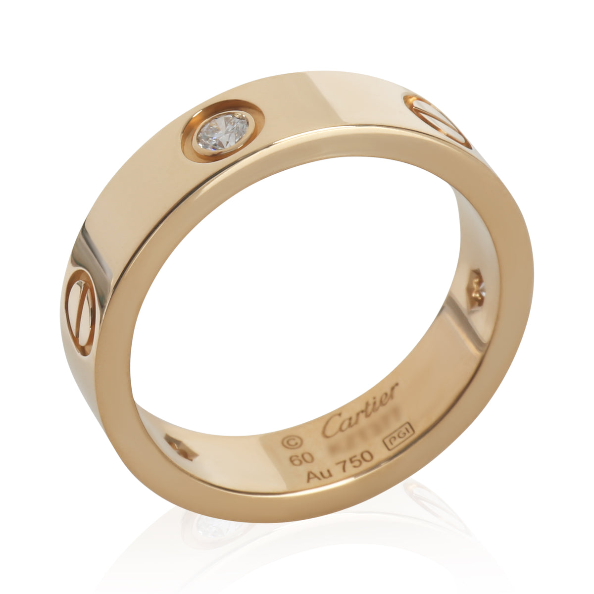 Yellow Gold Diamond Love Ring