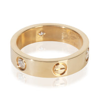 Yellow Gold Diamond Love Ring