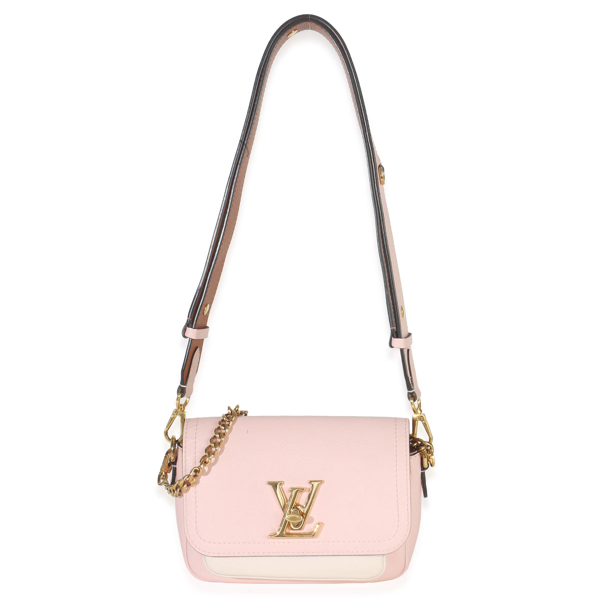Rose Water Grained Calfskin Lockme Tender