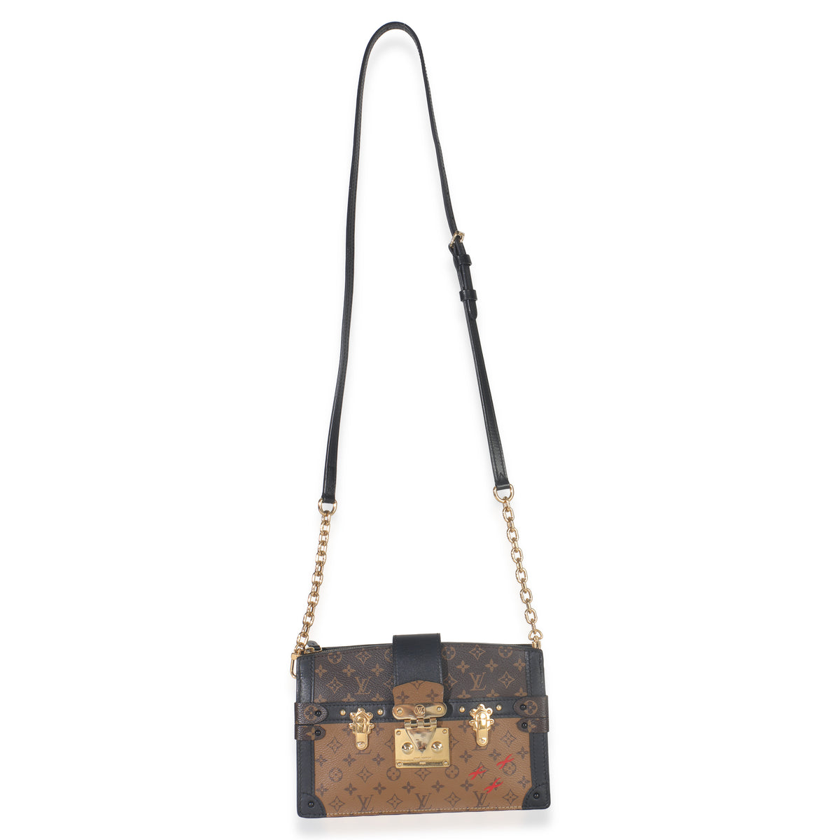 Louis Vuitton Reverse Monogram Canvas Trunk Clutch Handbag av
