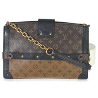 Louis Vuitton Reverse Monogram Canvas Trunk Clutch Handbag bv