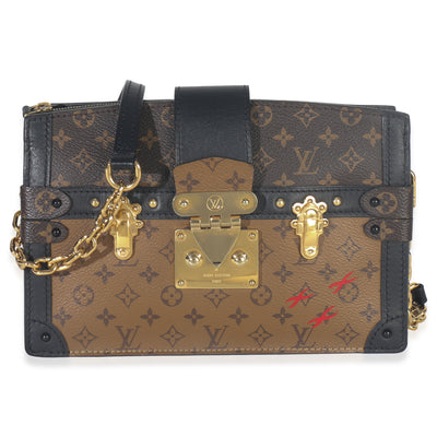 Louis Vuitton Reverse Monogram Canvas Trunk Clutch Handbag fv