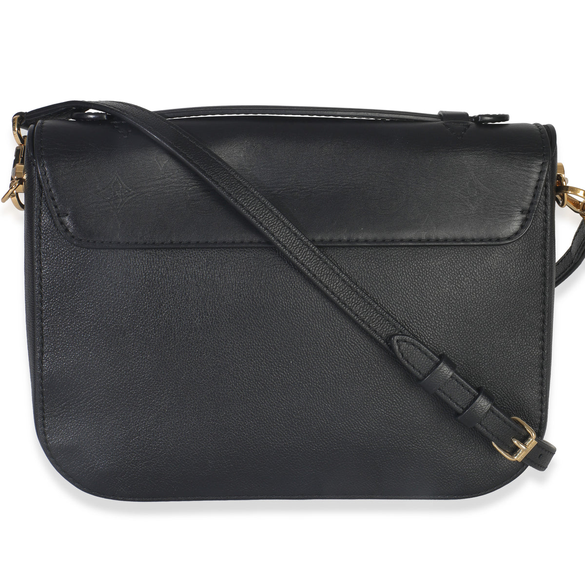 Louis Vuitton Black Monogram Calfskin Very Messenger Bag Handbag bv