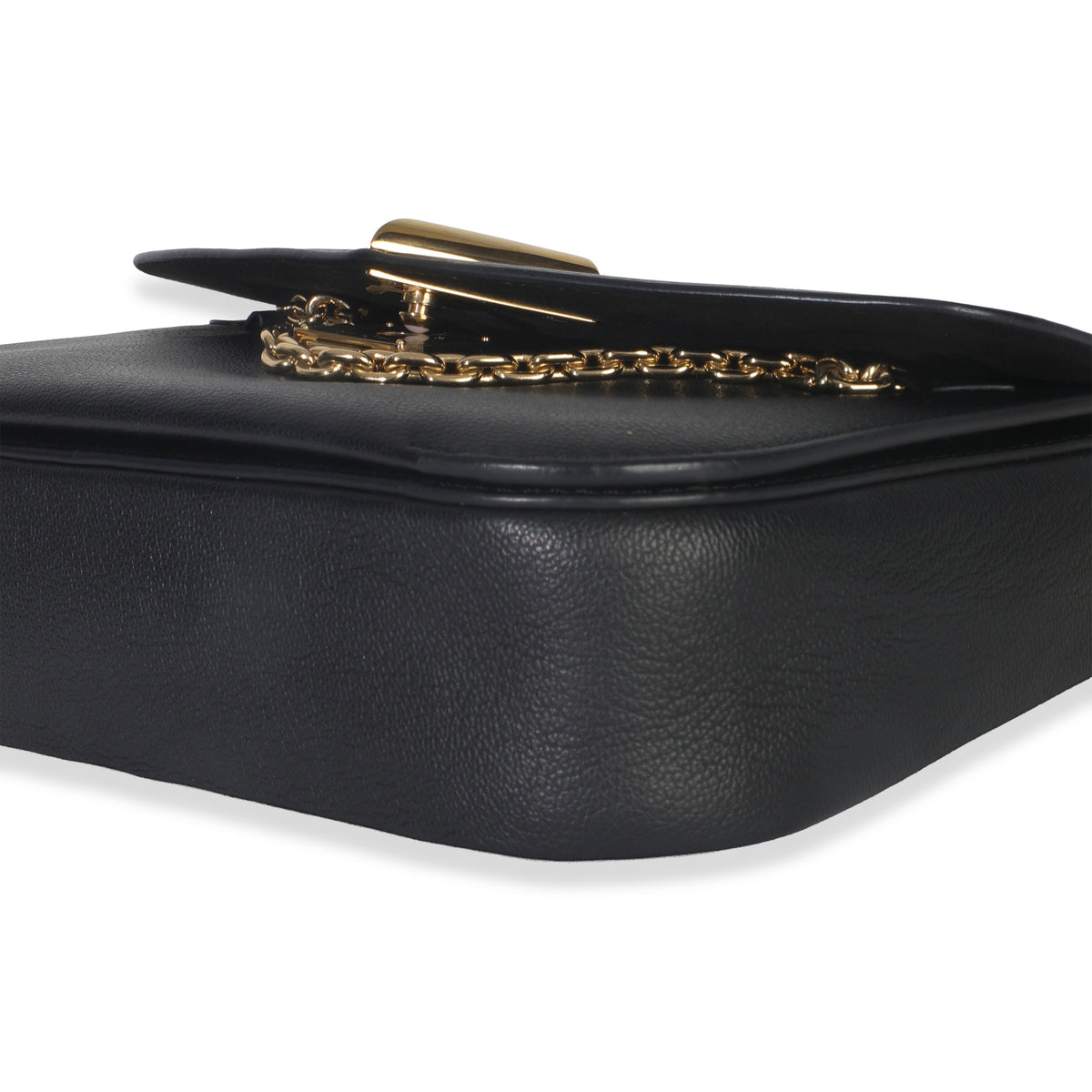 Louis Vuitton Black Monogram Calfskin Very Messenger Bag Handbag clasp