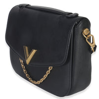 Louis Vuitton Black Monogram Calfskin Very Messenger Bag Handbag sv