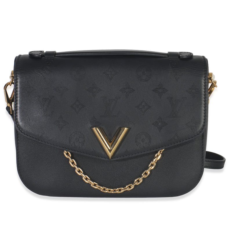 Black Monogram Calfskin Very Messenger Bag