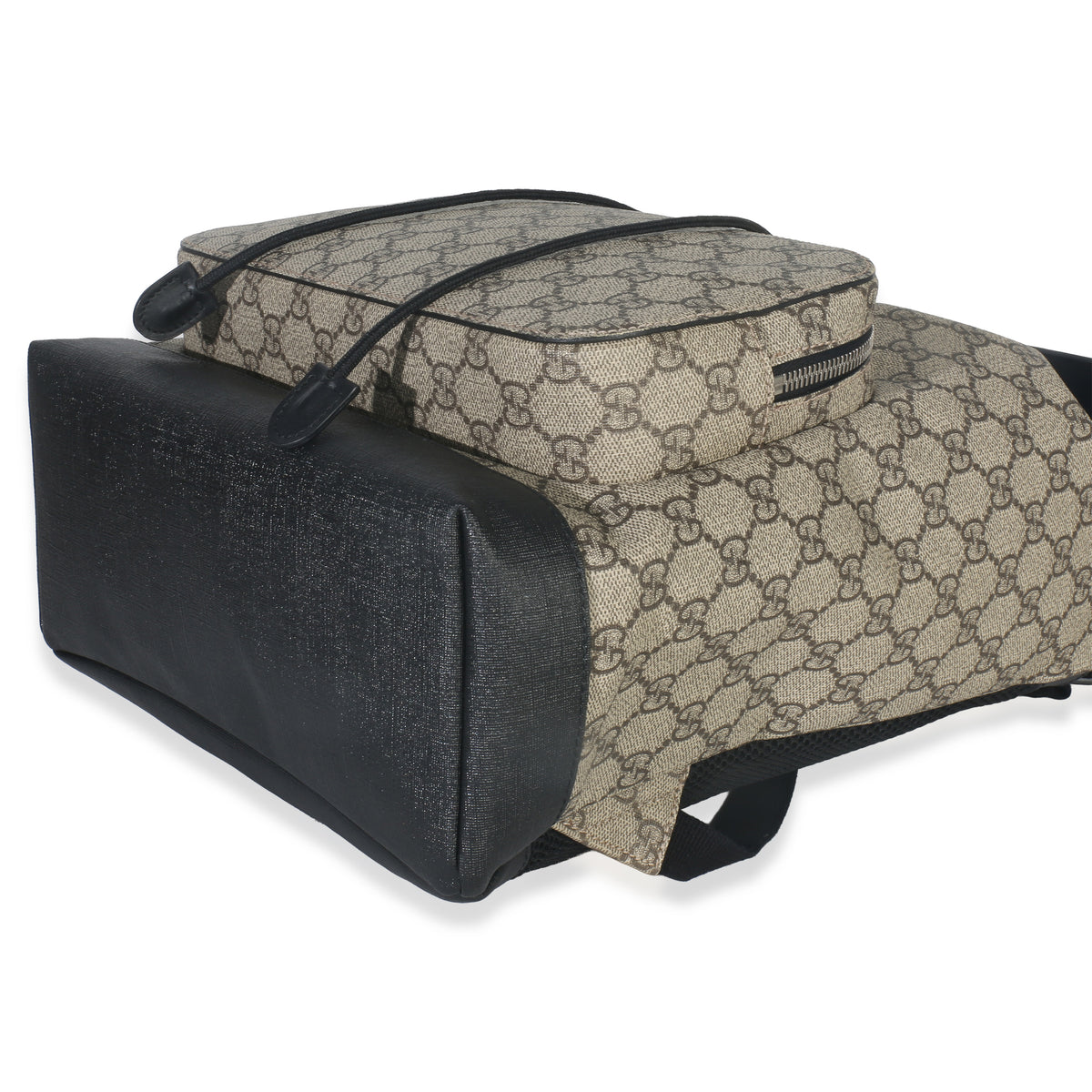 Beige GG Supreme Canvas Drawstring Buckle Backpack