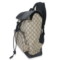 Beige GG Supreme Canvas Drawstring Buckle Backpack