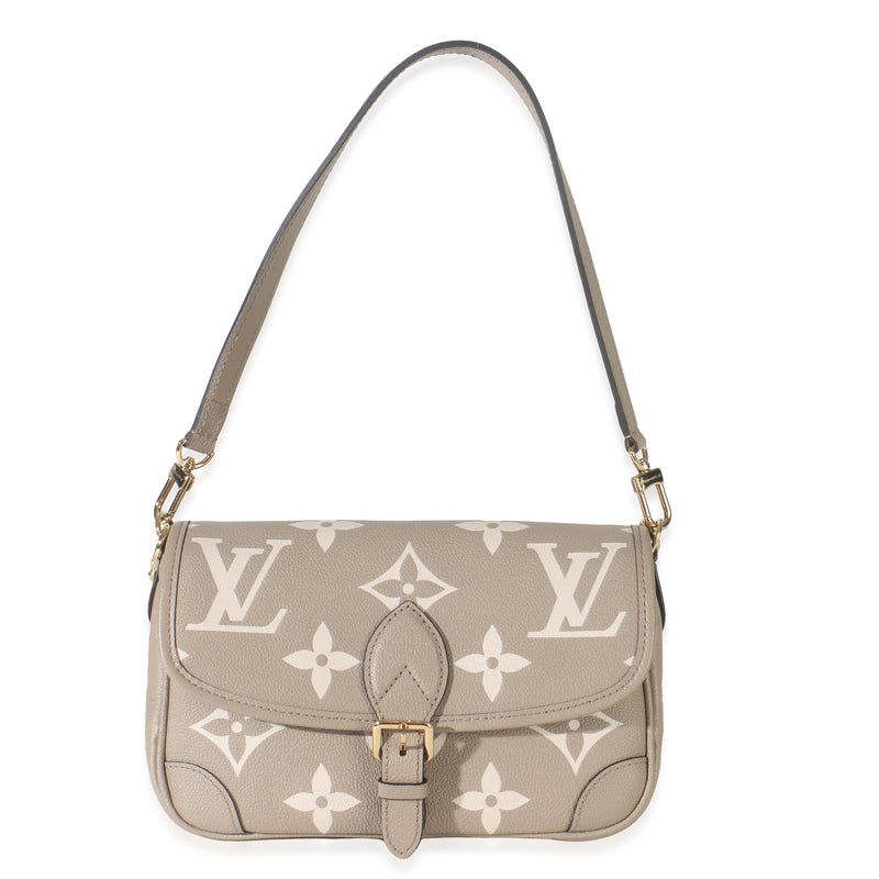 Tourterelle Creme Giant Monogram Empreinte Diane