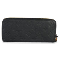Louis Vuitton Black Monogram Empreinte Clemence Wallet Wallet bv