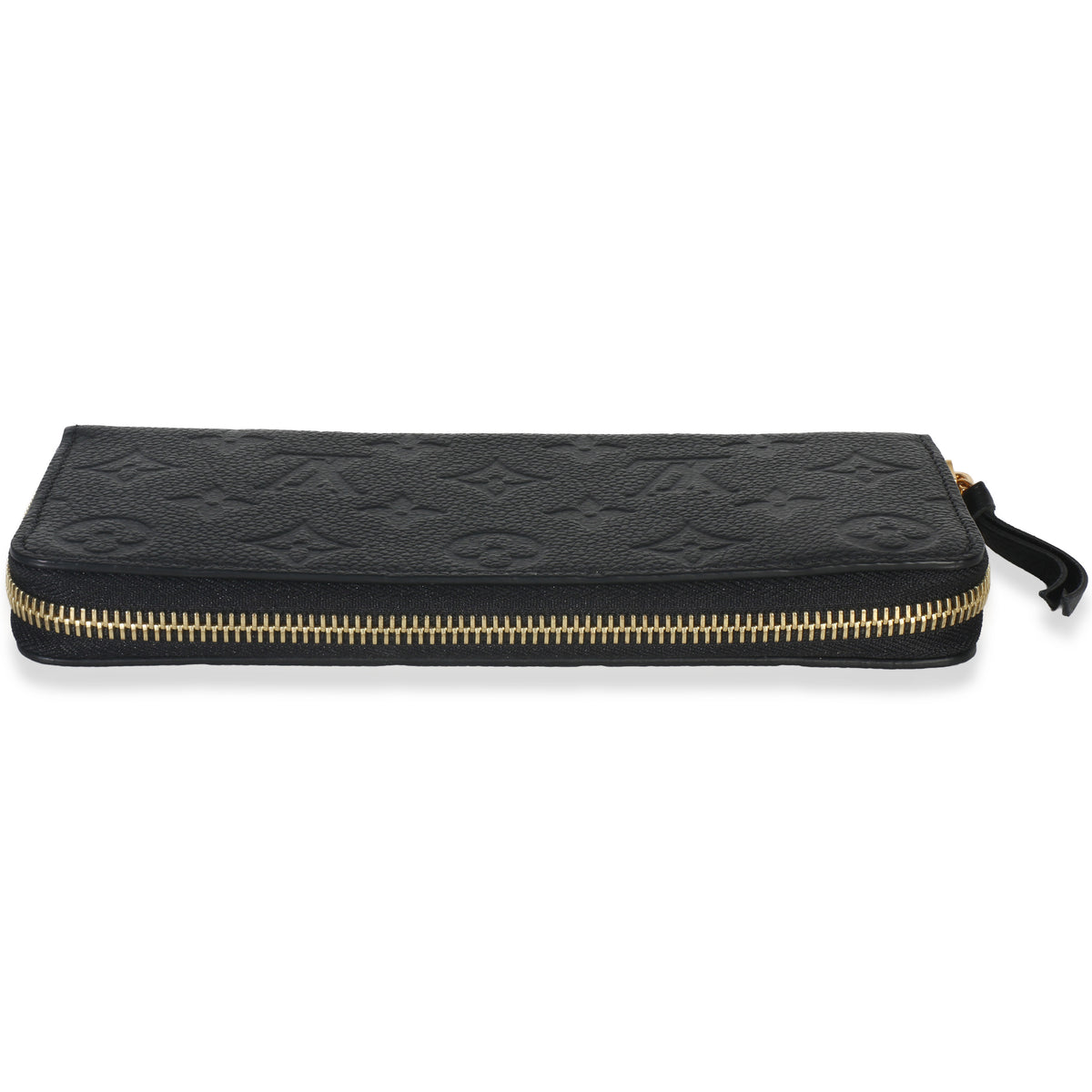 Louis Vuitton Black Monogram Empreinte Clemence Wallet Wallet stamp