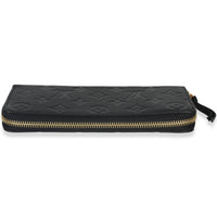 Louis Vuitton Black Monogram Empreinte Clemence Wallet Wallet stamp