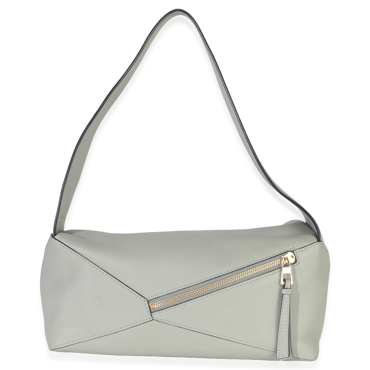 Loewe Ash Grey Calfskin Puzzle Hobo Handbag bv