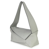 Loewe Ash Grey Calfskin Puzzle Hobo Handbag sv