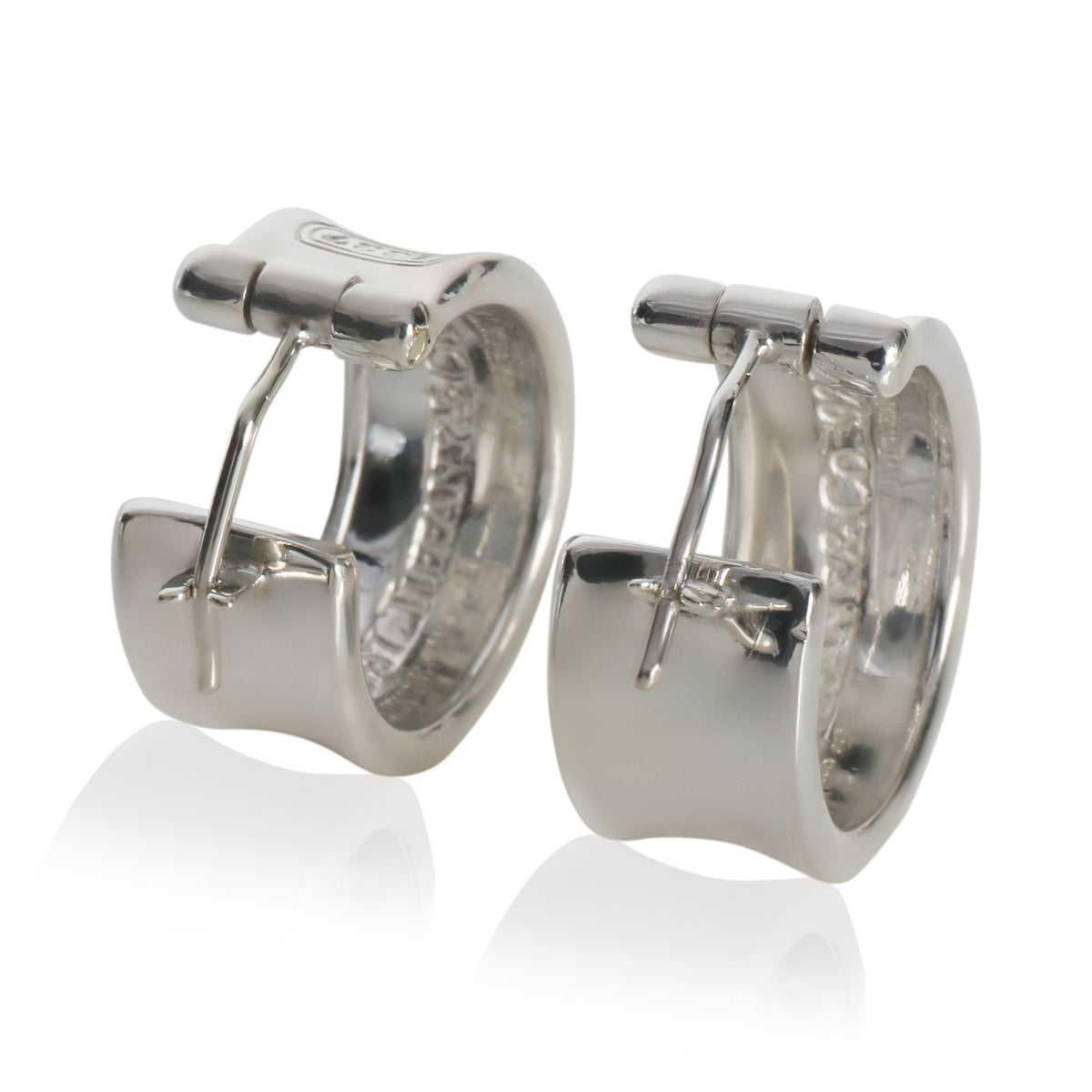 Sterling Silver  1837 Hoop Earrings