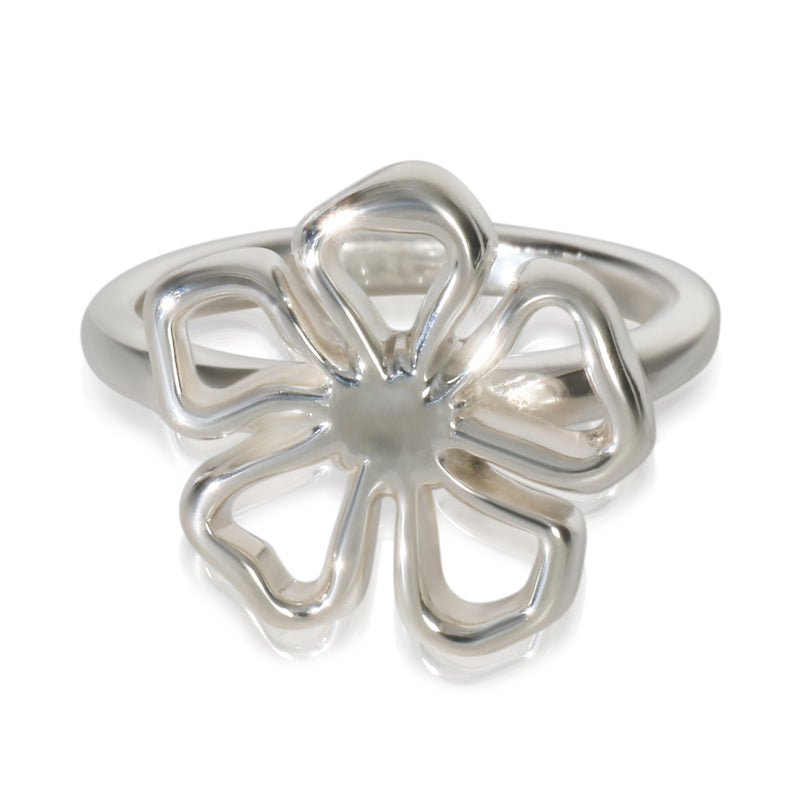 Sterling Silver  Vintage Flower Ring