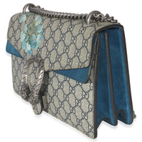 Blue Beige GG Supreme Canvas Blooms Small Dionysus Bag