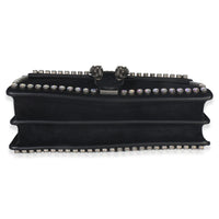 Gucci Black Suede Crystal Small Dionysus Shoulder Bag Handbag stamp