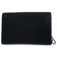Gucci Black Velvet Super Mini Dionysus Chain Bag Handbag bv