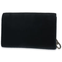 Gucci Black Velvet Super Mini Dionysus Chain Bag Handbag stamp