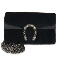 Black Velvet Super Mini Dionysus Chain Bag