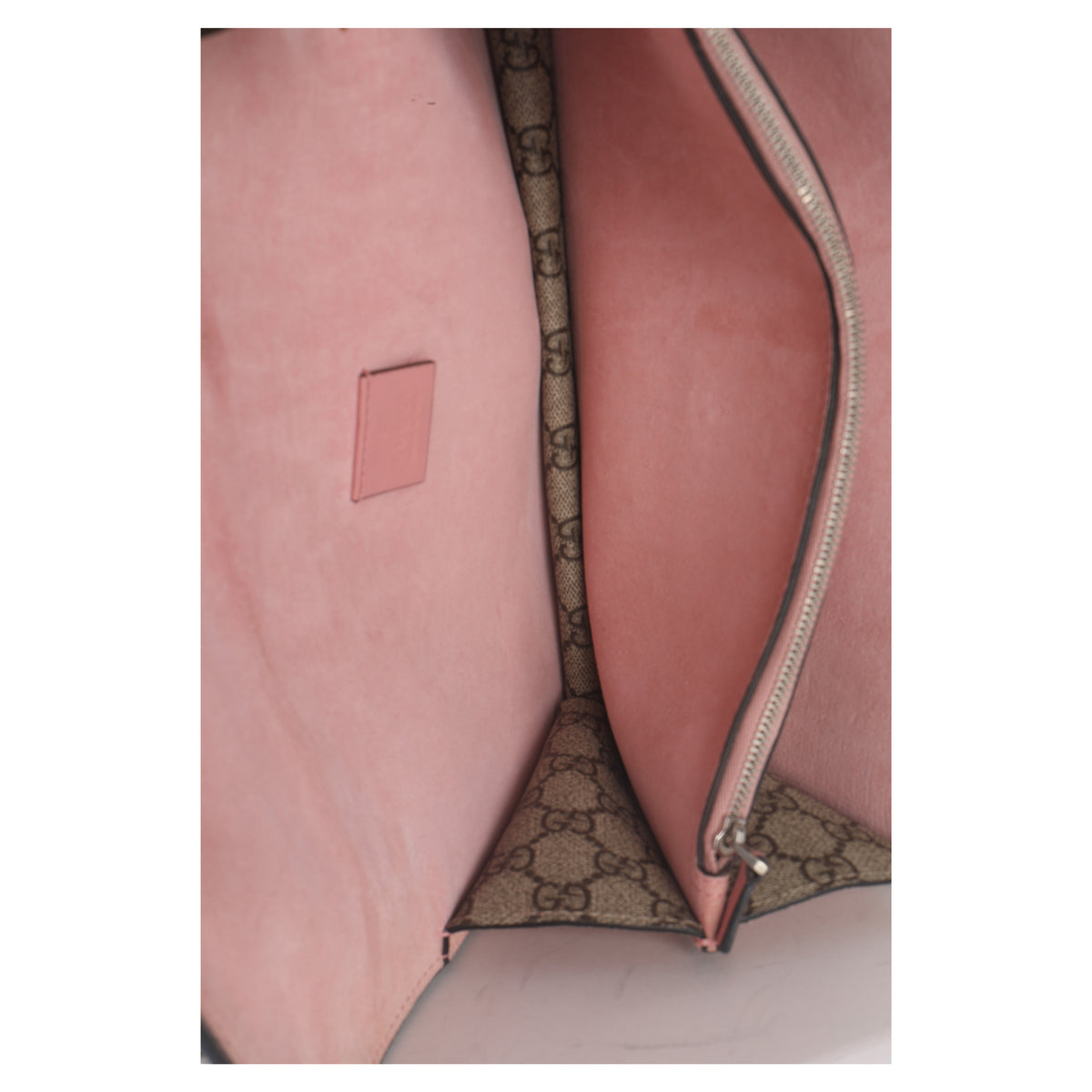 Gucci Pink Beige GG Supreme Canvas Crystal Small Dionysus Shoulder Bag Handbag ad2