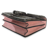 Pink Beige GG Supreme Canvas Crystal Small Dionysus Shoulder Bag