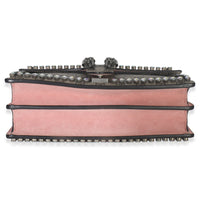Pink Beige GG Supreme Canvas Crystal Small Dionysus Shoulder Bag
